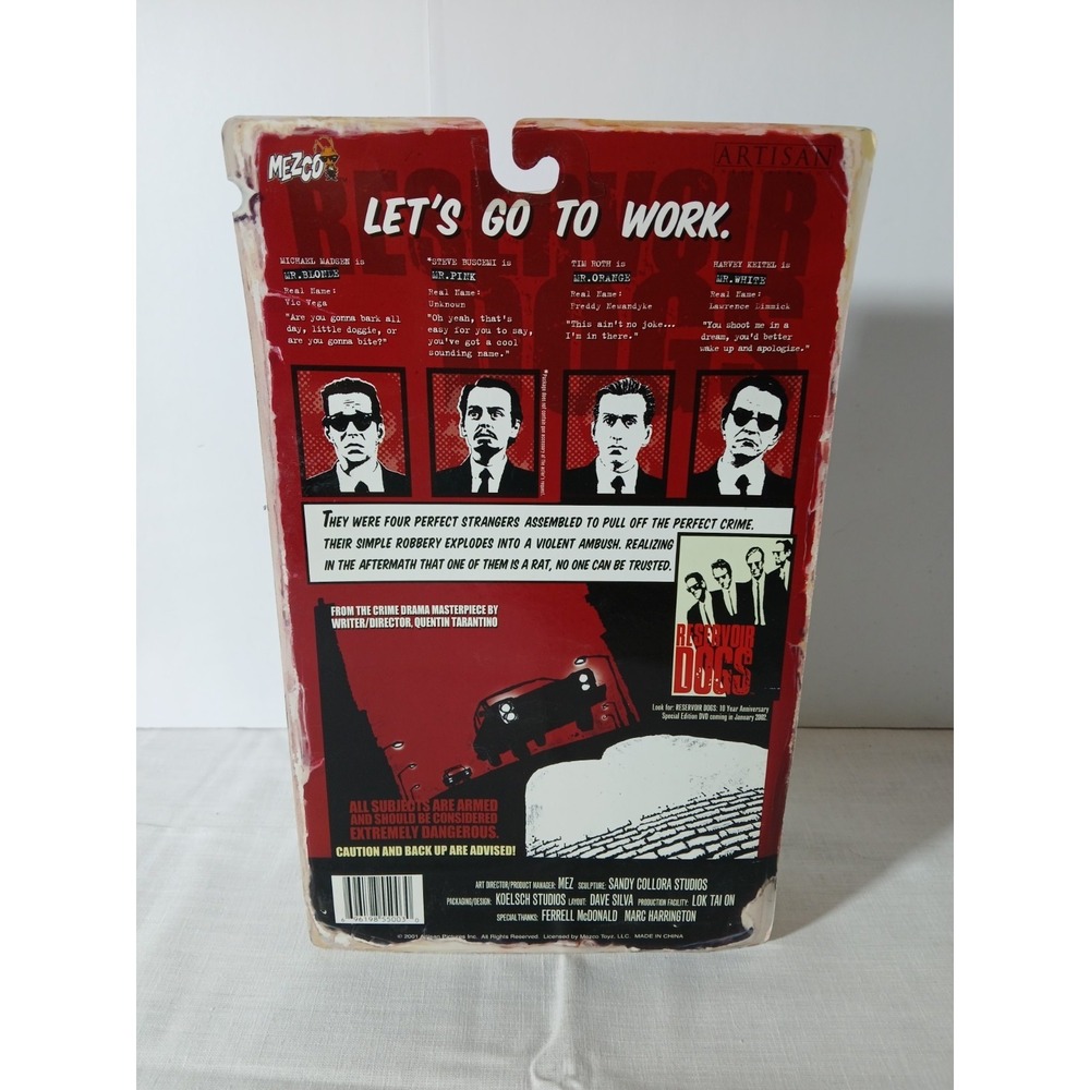 Reservoir Dogs MR. ORANGE Action Figure Mezco Toys 2001 Tim Roth - Picture 2 of 6